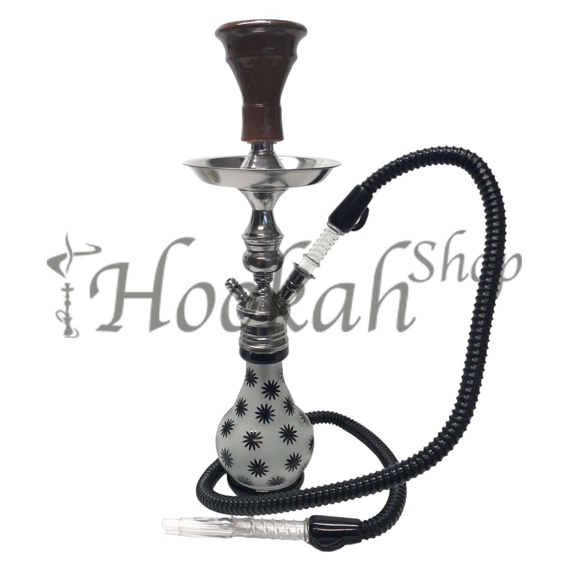 TummyFlower_Black/White_Large_vattenpipa